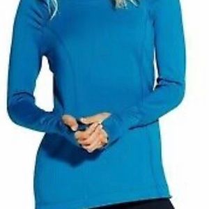 Calia by Carrie Underwood Teal Funnel Neck XL